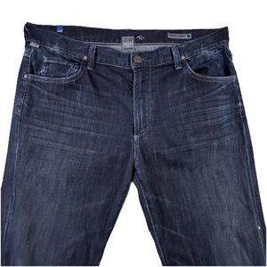 Citizens of Humanity Jeans Mens 36x32 Jagger Blue Dark Wash Stretch Straight